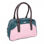 Beau Design Stylish  Green Color Imported PU Leather Casual Handbag With Double Handle For Women's/Ladies/Girls